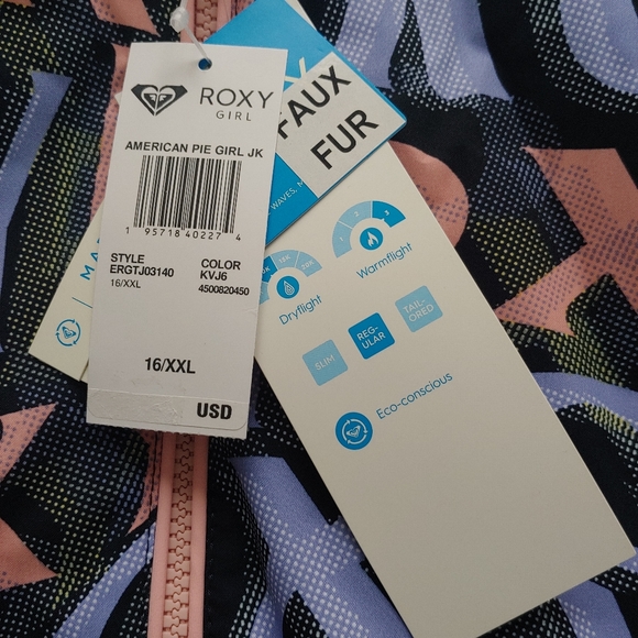 ROXY NEW Girls American Pie Snow Jacket - Picture 8 of 8